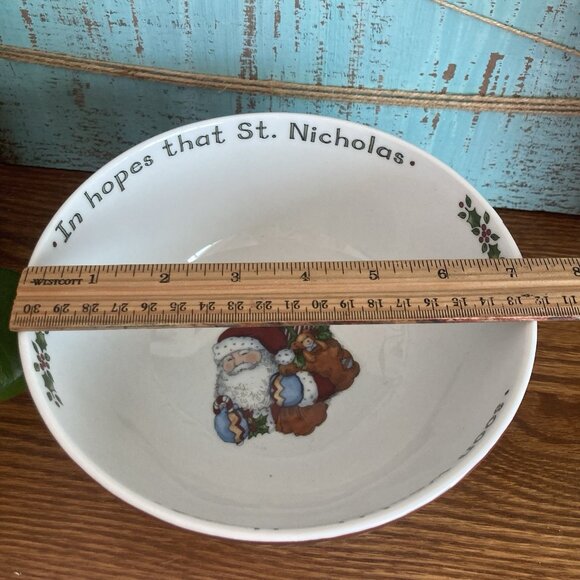 Portmeirion Studio Susan Winget 7" Serving Bowl Night Before Christmas - Picture 8 of 8